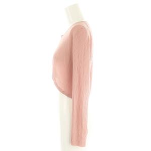 TOCCA AJISAI BOLERO ボレロニット カーディガン 長袖 クロップド ショート丈 XS コーラルピンク