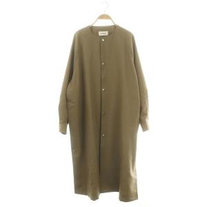 24SS HIGH TWIST WOOL COLLARLESS RAGLAN COAT