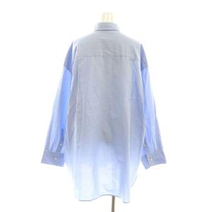 Deuxieme Classe 23SS nova ワイドシャツ 長袖 チュニック丈 ライトブルー
