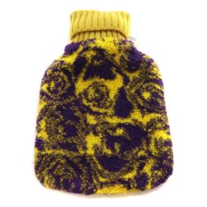 湯たんぽ カバー イエロー パープル