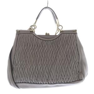 COACH マディソン ギャザード ツイスト がま口 2WAYバッグ ショルダーバッグ ハンドバッグ ピンクべージュ F27681