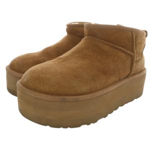 UGG australia Classic Ultra Mini Platform ムートンブーツ ショート 25cm 茶色 ブラウン 1135092