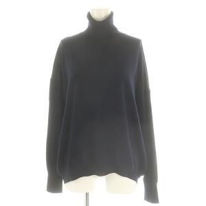 LABRADOR Tネック BIG プルオーバー ニット セーター タートルネック 長袖 紺 ネイビー