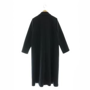 IENA ビーバートラペーズコート ステンカラー ロング ウール 36 濃紺 ダークネイビー /MI OS