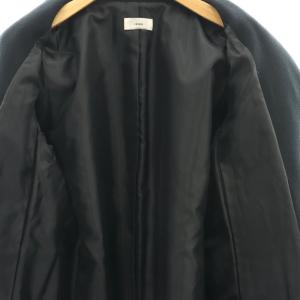 IENA ビーバートラペーズコート ステンカラー ロング ウール 36 濃紺 ダークネイビー /MI OS