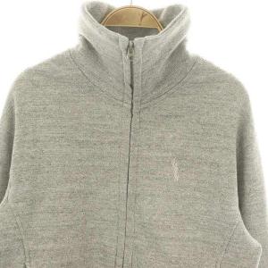 AMERICANA ハイネックスウェットジップアップジャケット 薄手 ロゴ刺繍 M グレー