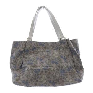 russet リバティ フラワートートバッグ ハンドバッグ グレー