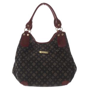 モノグラム柄 ハンドバッグ トートバッグ 茶色 ブラウン 赤 レッド /SR16