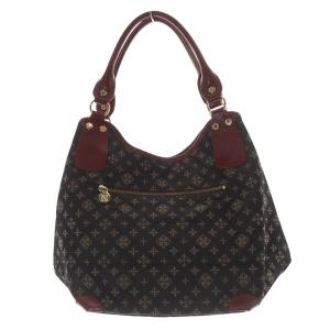russet モノグラム柄 ハンドバッグ トートバッグ 茶色 ブラウン 赤 レッド /SR16
