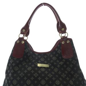 russet モノグラム柄 ハンドバッグ トートバッグ 茶色 ブラウン 赤 レッド /SR16