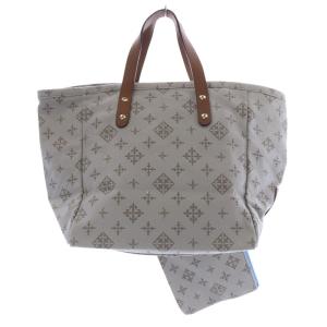russet モノグラム ポーチ付き ハンドバッグ トートバッグ グレー