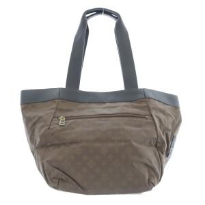 russet モノグラム トートバッグ ハンドバッグ 茶色 ブラウン グレー