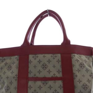 russet モノグラム ハンドバッグ トートバッグ べージュ 赤 レッド