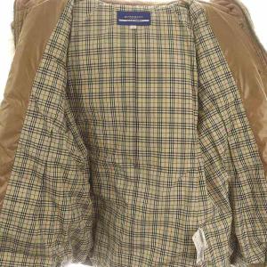 BURBERRY BLUE LABEL ラクーンファー付き ノバチェック ダウンコート アウター フード付き 38 S キャメル