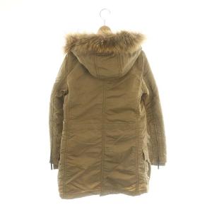 BURBERRY BLUE LABEL ライナー付き ラクーンファー モッズコート アウター フード付き 38 S ベージュ