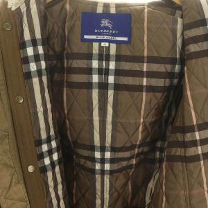BURBERRY BLUE LABEL ライナー付き ラクーンファー モッズコート アウター フード付き 38 S ベージュ