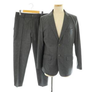 スーツ セットアップ上下 テーラードジャケット 2B スラックス パンツ センターシーム ストレッチ 48