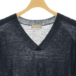 MARGARET HOWELL 22SS LINEN SILK ニットベスト プルオーバー リネン シルク混 2 紺 ネイビー