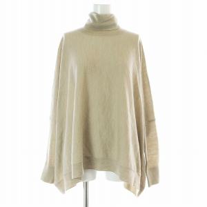 T/N Volume Knit ニット カットソー 長袖 タートルネック ウール オーバーサイズ F ベージュ 19080560003530
