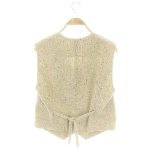IENA 23SS ツイード テーラードベスト Vネック ジレ ベージュ