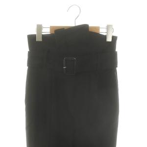 SNIDEL 23AW ベルティッドマーメイドスカート ロング丈 マキシ丈 ベルト付き 00 XS 黒 ブラック