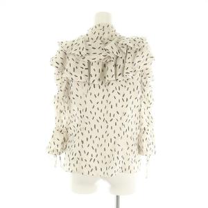 SNIDEL 23SS フリルボリュームカラーブラウス 長袖 F ライトグレー