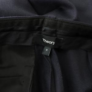 Theory 24AW Sleek Flannel HW Taper Pant W J クロップドテーパードパンツ スラックス ウール 0