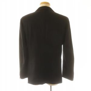 BARNEYS NEW YORK テーラードジャケット スラックス セットアップ スーツ シングル サイドベンツ ジップフライ センタープレス ウール 48