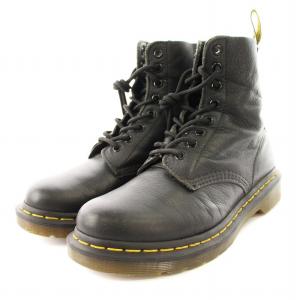 PASCAL VIRGINIA 8ホールブーツ ショートブーツ レザー UK5 黒 13512006 /MM