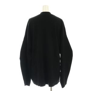 ENFOLD 24SS BOX-KNIT PULLOVER ニット セーター 長袖 38 黒 ブラック