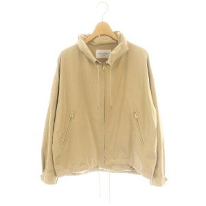 タフタフーディブルゾン ジャケット 総裏地 ジップアップ 38 ベージュ /DO OS