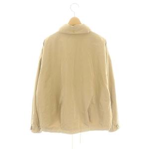 Spick&Span タフタフーディブルゾン ジャケット 総裏地 ジップアップ 38 ベージュ /DO OS