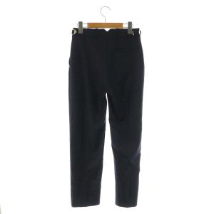 LOUIS VUITTON ウールスラックスパンツ ストレート ボタンフライ 34 紺 ネイビー RW152B F8PA38UW9