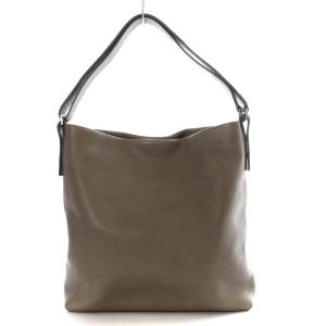 HIROFU ヴィータ L レザーショルダーバッグ ワンショルダー グレー 11955L