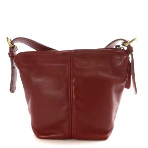 COACH USA製 オールドコーチ グローブレザーショルダーバッグ ワンショルダー 斜め掛け 赤 レッド 4130