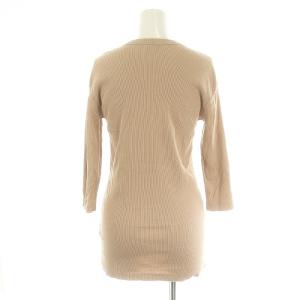 Deuxieme Classe RIB Tシャツ カットソー 七分袖 リブ ベージュ