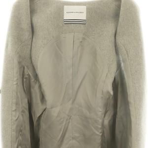 BORDERS at BALCONY DOUBLE BREASTED GILET 38 グレー