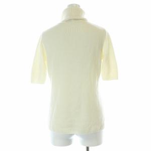 FOXEY カシミヤ 半袖 ニット アイボリー