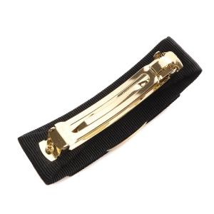 Salvatore Ferragamo ヴァラ バレッタ ロゴ 黒 ブラック ゴールド色