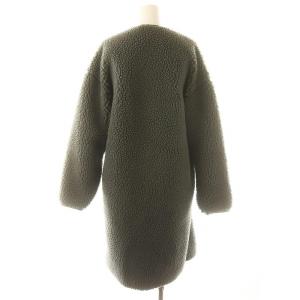 HYKE 22AW SHEARLING COAT 2 カーキ 222-17175