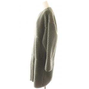 HYKE 22AW SHEARLING COAT 2 カーキ 222-17175