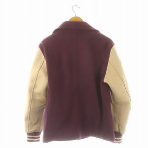 HYSTERIC GLAMOUR SOUND & VISION ワッペン付 Pコート L パープル アイボリー