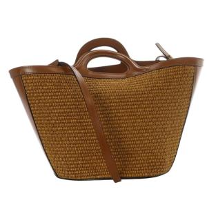 MARNI TROPICALIA スモール カゴ2way バッグ ブラウン