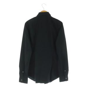 POLO RALPH LAUREN SLIM FIT 長袖シャツ ロゴ刺繍 コットン 8 黒 ブラック