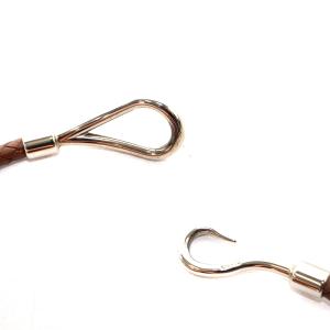 HERMES ジャンボ チョーカー 2重ブレスレット ブラウン