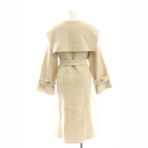 SNIDEL 22AW ビッグカラーリバーコート アウター ウール混 0 アイボリー