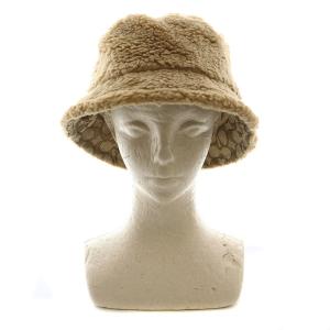 COACH バケット ハット バケハ シグネチャー ジャカード ライニング シェルパ CB433 XS/S ベージュ