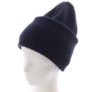 23AW Cashmere ニットキャップ 帽子 カシミヤ 紺 ネイビー
