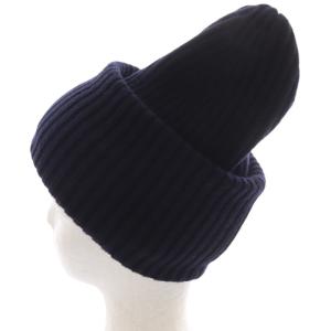 L'Appartement 23AW Cashmere ニットキャップ 帽子 カシミヤ 紺 ネイビー