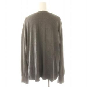 ENFOLD 24AW V-NECK PULLOVER シルクコットン ニット セーター Vネック 長袖 38 グレー